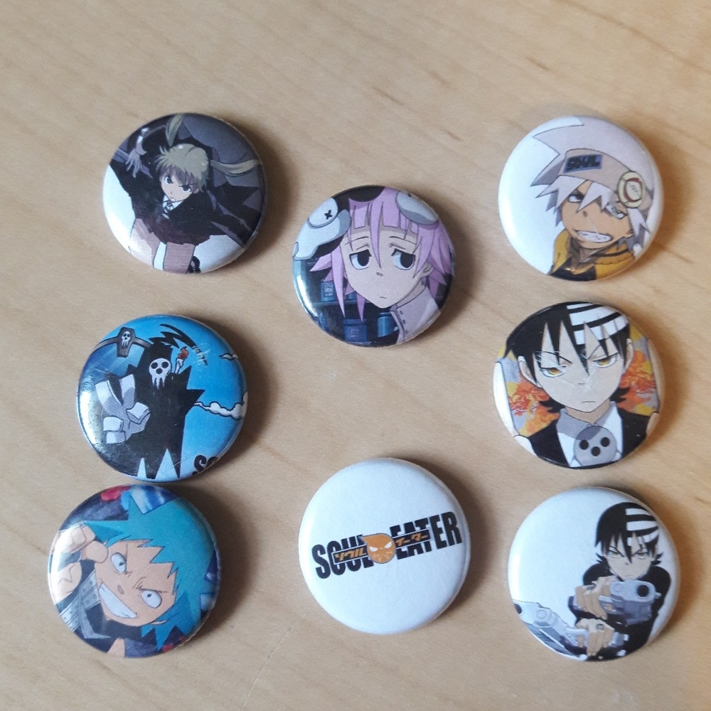 SOLD ON MERCARI 🌟 Soul Eater Mini Pin Haul